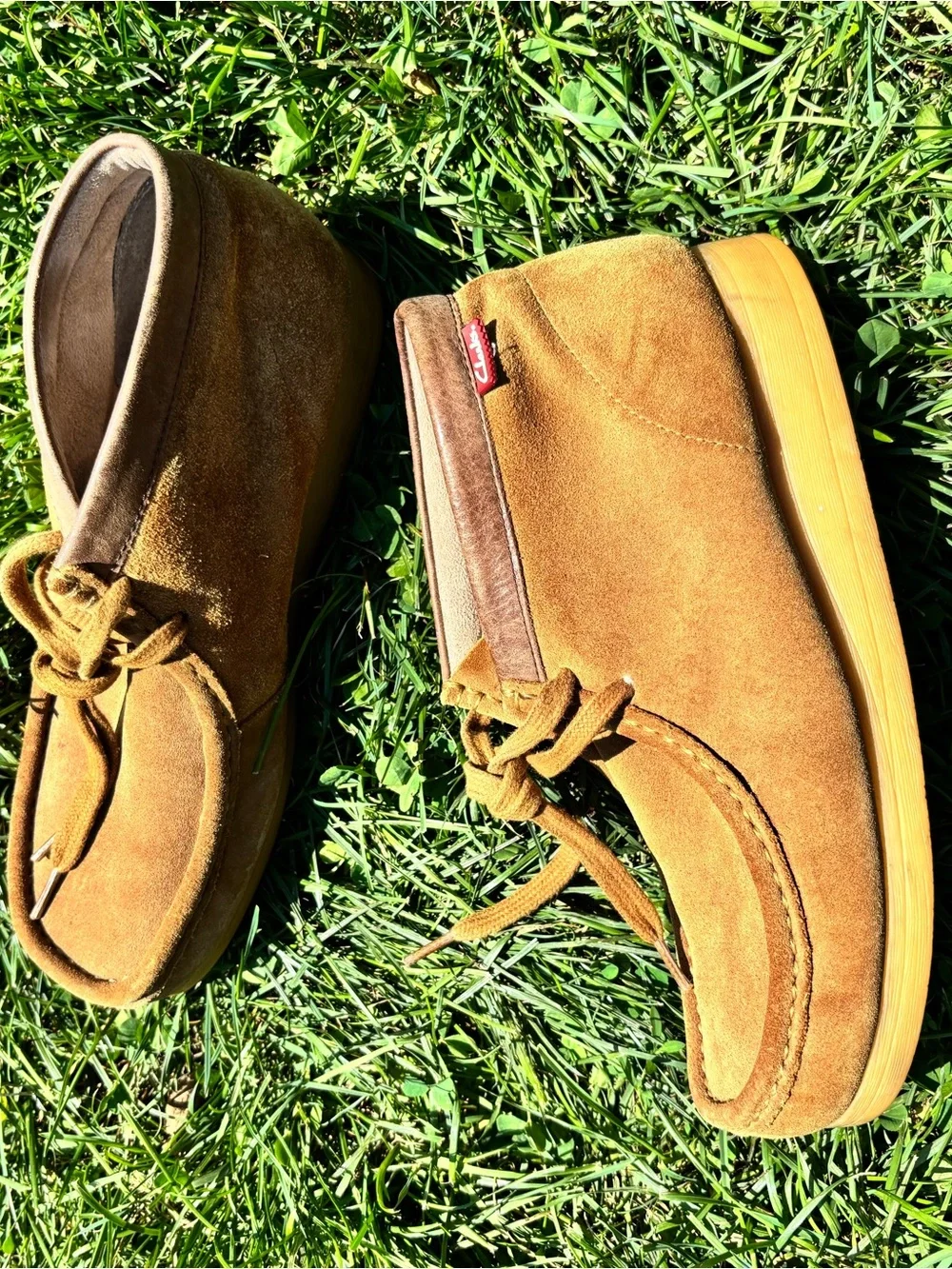 Clark’s Men's Suede Lace-Up Casual Shoes - Tan
